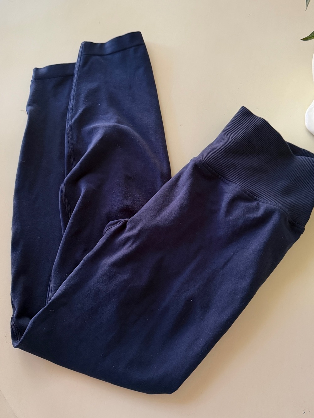 CSB Seamless Invisible Scrunch Leggings Navy